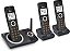 Telefone sem fio AT&T CL82319 DECT 6.0 com 3 ramais para casa, com atendedor de chamadas, bloqueio de chamadas, identificador de chamadas, intercomunicador e alcance longo, preto. - Imagem 2