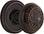 Maçaneta de porta Nostalgic Warehouse Classic Rosette Privacy Egg & Dart em Bronze Atemporal - Imagem 1