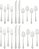 Ginkgo International Celine Platinum 20-Piece Stainless Steel Flatware Place Setting, Service for 4
Ginkgo International Celine Platinum 20-Piece Aço Inoxidável Talheres Lugar Definição, Serviço para 4 - Imagem 2