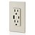 Carregador de Parede Leviton T5633-T Tipo A & Tipo-C USB com Tomada de 15A à Prova de Violação, Carregador USB para Smartphones e Tablets. Não para Notebooks, Bege Claro. - Imagem 4