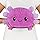 TeeTurtle - Original Reversível Grande Axolotl de Pelúcia - Roxo + Preto - Brinquedo Sensorial Macio e Abraçável de Pelúcia que mostra seu humor - Presente para Crianças e Adultos! - Imagem 1