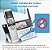 Telefone sem fio VTech IS8151-3 Super Long Range com 3 ramais e tecnologia DECT 6.0 para casa, com atendedor de chamadas, alcance de 2300 pés, bloqueio de chamadas, Bluetooth, entrada para headset, backup - Imagem 5