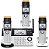 Telefone sem fio VTech IS8151-3 Super Long Range com 3 ramais e tecnologia DECT 6.0 para casa, com atendedor de chamadas, alcance de 2300 pés, bloqueio de chamadas, Bluetooth, entrada para headset, backup - Imagem 1