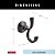 GANCHO DE TOALHA DUPLA ASHLYN DELTA FAUCET de Borracha Limitada 76435-RB Acessório de Banheiro em Bronze Veneziano - Imagem 5