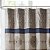 Cortina de chuveiro Madison Park Donovan, design de tecido jacquard bordado, decoração tradicional para banheiro, lavável à máquina, tela de privacidade de tecido, 72x72, azul marinho. - Imagem 2