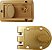 NU-SET 2724-1 Fechadura Inter Noturna e Trava Morta Estilo Jimmy Proof, Bronze - Imagem 1