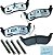 Pastilhas de freio traseiras metálicas de serviço severo Bendix Fleet Metlok para Mercury/Ford Grand Marquis 2003-2008 (MKD932FM) - Imagem 1