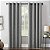 Painel de cortina com ilhós Sun Zero Brooks Burlap Weave Thermal Extreme Total Blackout, 52 x 84, Cinza - Imagem 1