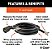 Substituição do CURT 56602 7-Pin RV Blade Trailer Wiring Harness Plug, Cabo de 8 pés com Fios Inacabados, preto - Imagem 3
