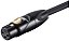 Cabo Monoprice XLR Macho para XLR Fêmea - Microfone e Interconexão, Banhado a Ouro, 16AWG, 25 Pés, Preto - Série Stage Right - Imagem 3