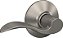 Fechadura de passagem para sala e closet com alavanca de porta Accent Schlage F10 ACC 619, níquel acetinado - Imagem 1