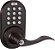 Fechadura da maçaneta digital MiLocks WKL-02OB com entrada sem chave via controle remoto para portas interiores, bronze esfumaçado. - Imagem 1