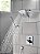 Chuveiro de Mão Ajustável de Parede H2Okinetic, Preto Fosco, da Delta Faucet 55567-BL - Imagem 2