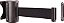 Suporte de parede US Weight U2501 com cinto retrátil - 13' Preto - Imagem 1