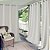 Elrene Home Fashions Connor Cortina Interna/Externa Sólida, Painel Único, 52 polegadas X 95 polegadas, Branca - Imagem 1