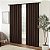 Cortina de janela moderna opaca e térmica Fresno Eclipse com bolso para varão para quarto (1 painel), 52 pol x 108 pol, Espresso - Imagem 1