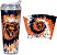 Rico Industries NFL Futebol Glitter 24oz Copo de acrílico com tampa articulada, oficialmente licenciado Copo de parede dupla com glitter e canudo - Imagem 1