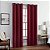 Cortinas Andover Blackout de Três Camadas de Tecido Térmico com Ilhós ECLIPSE para Quarto (2 Painéis), 42 pol x 63 pol, Vermelho - Imagem 1