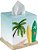 Avanti Linens - Capa para Caixa de Lenços, Essenciais para Banheiro de Hóspedes, Decoração para Casa de Praia (Coleção Surf Time) - Imagem 5