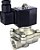 Válvula solenóide de aço inoxidável normalmente fechada de 2 vias Duda Diesel 2WJ16015N: 24v 16 mm 1/2 NPT, Conector fêmea NPT de aço in - Imagem 1