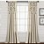 Cortina de janela Lush Decor Boho Pom Tassel (Painel Único), 84 x 52 pol (C x L), Linho Escuro - Imagem 1