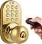 Trava de Porta Digital MiLocks XKK-02P com Entrada sem Chave Via Controle Remoto e Código de Teclado para Portas Internas. - Imagem 1