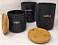 Recipiente para café com tampa, preto, da Signature Housewares - Imagem 3