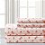 Fios modernos - Lençóis de microfibra macia com estampa de rosas - Luxuosos lençóis de microfibra - Inclui lençol de baixo, lençol com elástico e fronhas. - Imagem 1