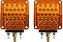 Luz de pedestal LED GG Grand General 77615 (dupla face quadrada, função dual âmbar/vermelho perolado em embalagem dupla) - Imagem 2
