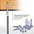 Sammys 8009925-25 Ancoragem de haste vertical super parafuso com haste roscada de 3/8 pol., Parafuso de 3/8 x 2-1/2 pol., para Madeira (Pkg.=25), Zinco - Imagem 4