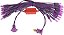 Vickerman 50 Luz LED Roxa Dura-Lit Mini Luzes, Fio Roxo - Imagem 1
