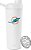 Garrafa Agitadora de Aço Inoxidável Oficialmente Licenciada NFL Miami Dolphins Simple Modern com Bola 24oz | Copo Isolado de Metal para Misturas de Proteínas, Batidas e Pré-Treino | Coleção Rally | Miami Dolphins - Imagem 1