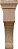 Suportes de madeira médios Gomez Ekena Millwork BKTW02X06X08GOGM, 2 1/2L x 6P x 8A, Mogno - Imagem 2