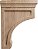 Suportes de madeira médios Gomez Ekena Millwork BKTW02X06X08GOGM, 2 1/2L x 6P x 8A, Mogno - Imagem 3