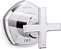 KOHLER T27041-3-CP Occasion MasterShower Válvula de Controle de Volume com Acabamento em Cromo Polido e Alça Cruzada Única - Imagem 1