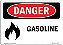 Sinal de Perigo OSHA - Gasolina | Adesivo | Proteja Seu Negócio, Canteiro de Obras, Armazém e Área de Loja | Fabricado nos EUA - Imagem 1