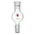 Bulbo de destilação Kugelrohr Synthware D281025 Kemtech America, 25 ml, junta 14/20, Ø de bulbo de 42 mm, altura de 98 mm. - Imagem 1