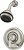 Symmons S-4701-STN-1.5-TRM Allura Único Cabide 3-Spray Chuveiro com Controle de Volume Secundário em Níquel Satinado - 1.5 GPM (Válvula não incluí - Imagem 1