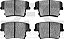 Dynamic Friction Company Heavy Duty Pads - Semi Metálicos 1214-1057-00 - Jogo Traseiro - Imagem 1