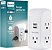 Philips Acessórios 5 Tomadas Extensor, Adaptador de Parede Aterrado, 3 Pinos, 2 USB-A, Protetor de Surto, Tomadas Espaçadas, Acesso Lateral, 560 Joules, Instalação R - Imagem 1