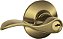 SCHLAGE F51A ACC 609 Alavanca com Chave Accent, 2.3 x 2.8 x 2.8 polegadas, latão antigo - Imagem 1