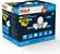 Refletor LED integrado para exterior, sensor crepuscular, branco, 27 watts, com três cabeças redondas, 4000K, 3000 lumens. - Imagem 2