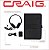Tablet Craig CMP840 BUN-BK-HD Quad Core 10.1 pol. com case de teclado e fones de ouvido em preto - Imagem 3