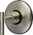 Kingston Brass KB3008DL Concord Controle de Volume com Alça DL, Níquel Escovado. - Imagem 1