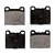 Pastilhas de freio a disco traseiras de cerâmica TEC-31 para Volvo Mercedes-Benz 240 380SL C70 300D 940 244 V70 300SD 960 245 740 240D 420SEL 300SDL 300TD - Imagem 1