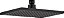 Chuveiro Delta de Teto com Cabeça de Chuveiro de Chuva em Preto Fosco RP62955BL - Imagem 1