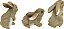 Estátuas de Coelho para Jardim Interno/Externo, Design Toscano QM92008, 3 Polegadas de Largura, 4 Polegadas de Profundidade, 5 Polegadas de Altura, Acabamento em Co - Imagem 3