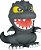 Cofrinho Godzilla em PVC em Formato Figural - Imagem 2