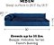 Cobertura de Reposição para Cama de Cachorro Furhaven Pelúcia e Veludo em Formato de Chaise L, Lavável à Máquina - Safira Profunda, Médio - Imagem 3