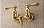 Kingston Brass AE31T2 Aqua Vintage Torneira para Banheira de Pés de Garra, 2-7/8 de Alcance do Bico, Latão Polido - Imagem 3